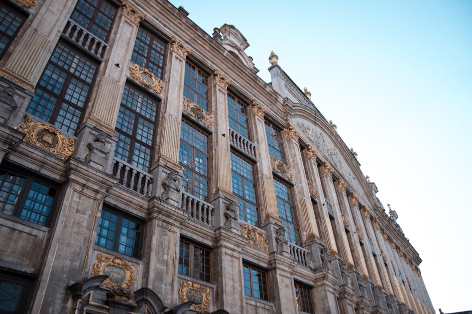 Hotels near Grand Place Brussels — historic guild house facade in the UNESCO listed square