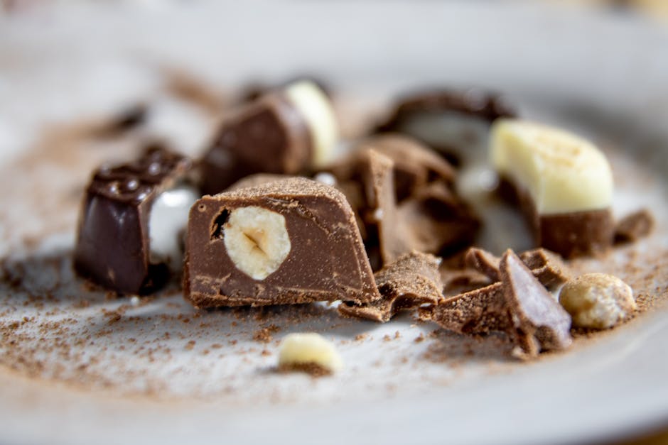 Best chocolate shops in Brussels — close-up of assorted chocolate pralines and truffles on a plate