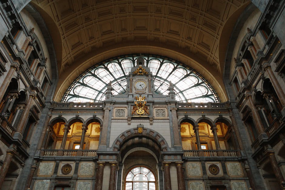 Antwerp day trip from Brussels — best interior view of Antwerp Central Station showcasing majestic architectural beauty