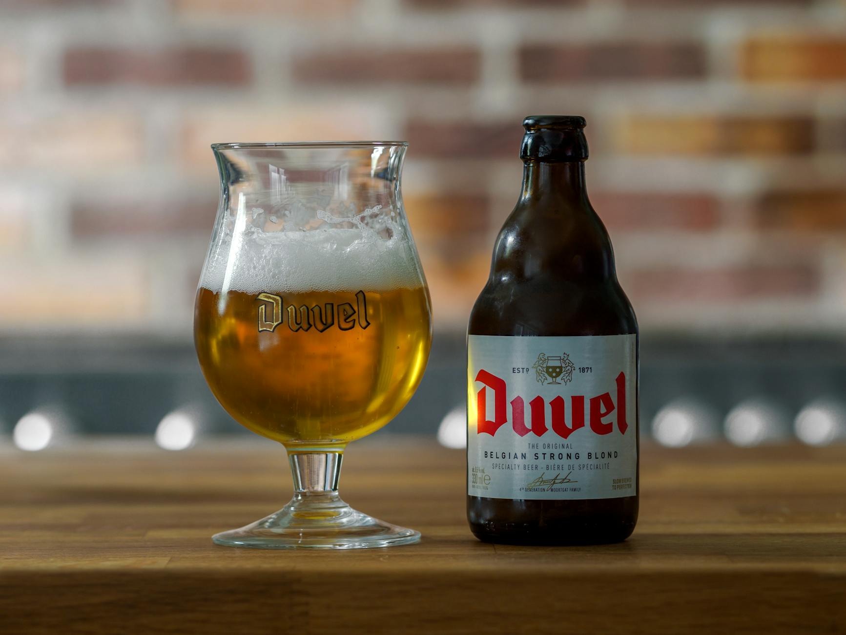 Selection of Belgian beer glasses at a Brussels bar
