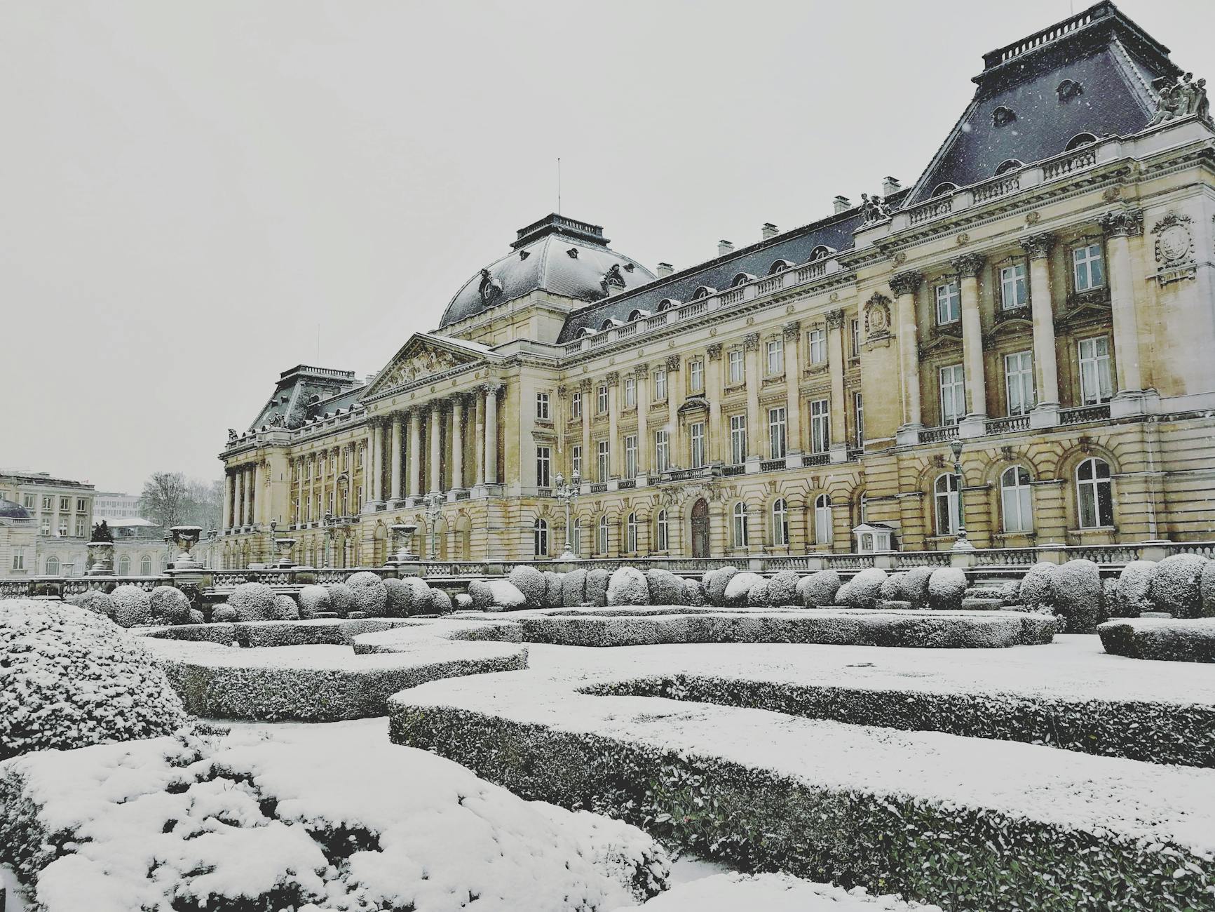 Royal Palace area Brussels near the Royal Museums of Fine Arts