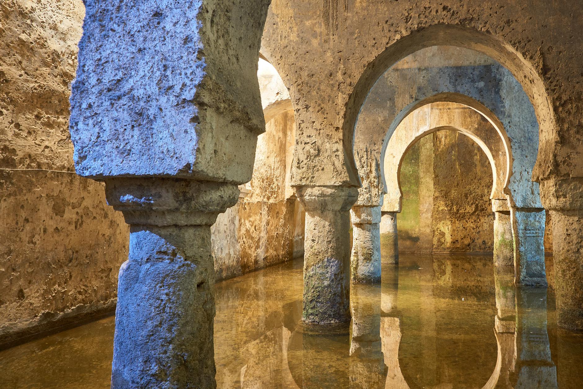 Underground medieval ruins of the Coudenberg Palace beneath Brussels