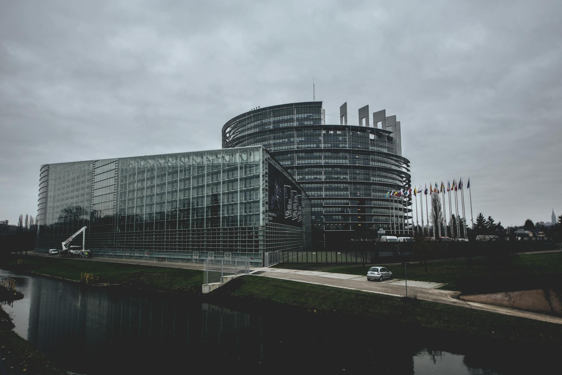 The European Parliament building in Brussels European Quarter