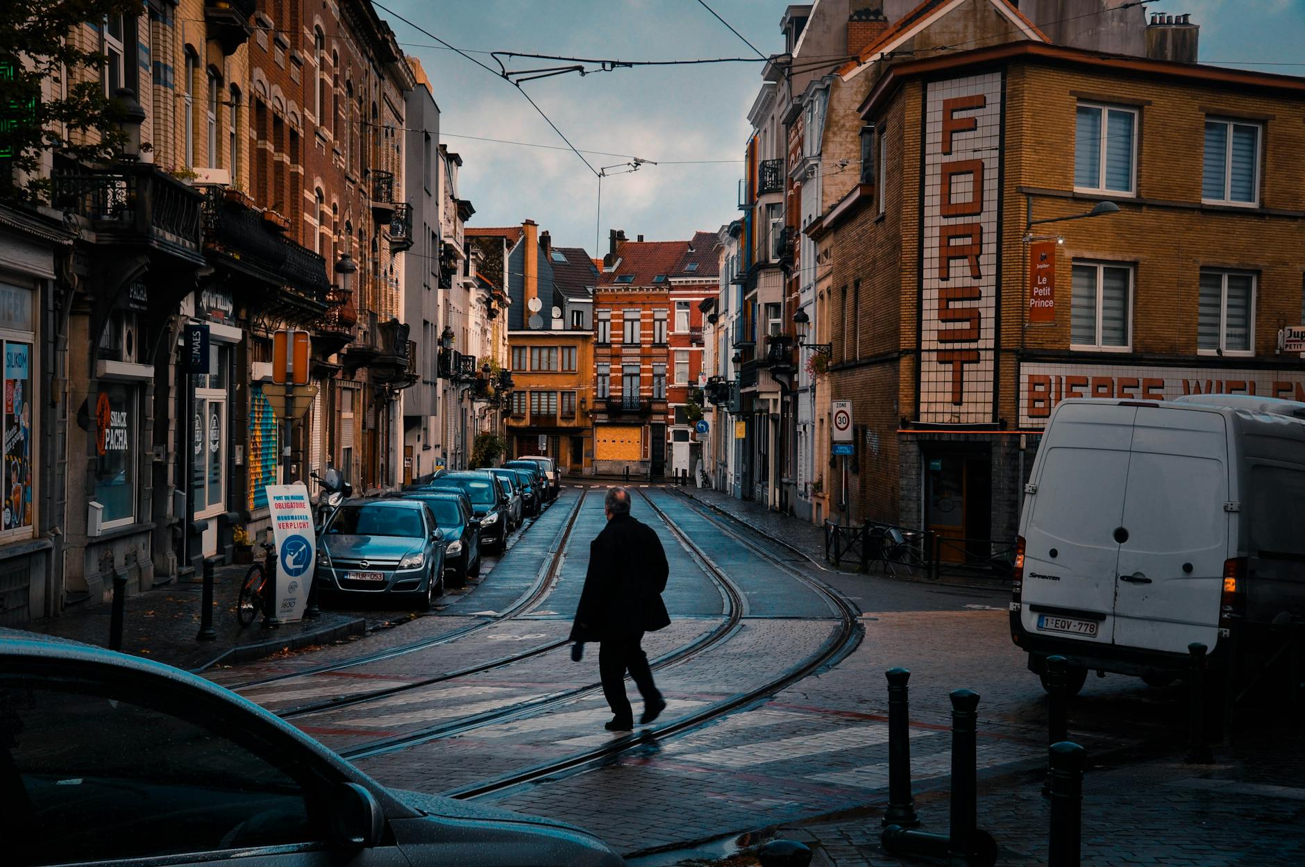 A charming hidden alley in Brussels away from the tourist crowds
