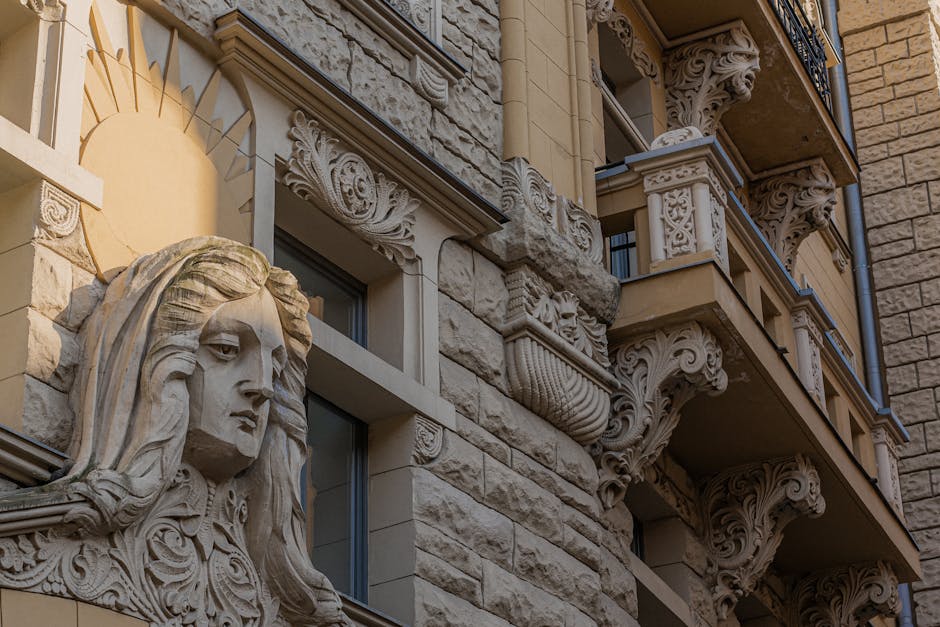 Art Nouveau Brussels tour — best close-up of ornate Art Nouveau facade featuring intricate carvings and decoration